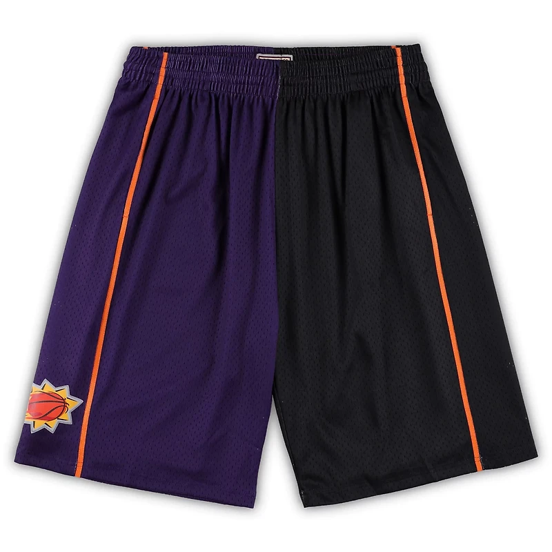 Mitchell  Ness /Black Phoenix Suns Big Tall Hardwood Classics Split Swingman Shorts