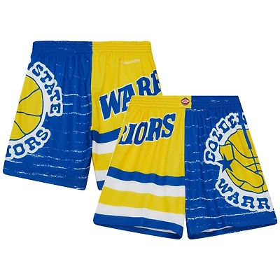 Mitchell  Ness /Gold Golden State Warriors Jumbotron 30 Shorts