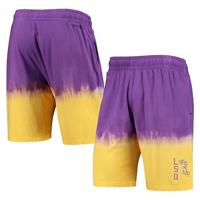 Mitchell  Ness /Gold LSU Tigers Tie-Dye Shorts