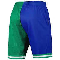 Mitchell  Ness /Green Dallas Mavericks Hardwood Classics 1998 Split Swingman Shorts