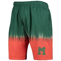 Mitchell  Ness /Green Miami Hurricanes Tie-Dye Shorts