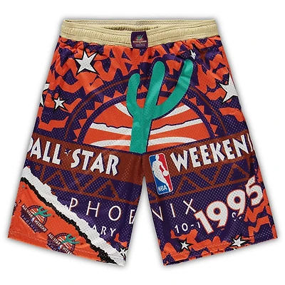 Mitchell  Ness /Orange NBA 1995 All-Star Game Hardwood Classics Big  Tall Jumbotron 20 Shorts