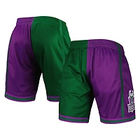 Mitchell  Ness /Purple Milwaukee Bucks Hardwood Classics 1996 Split Swingman Shorts