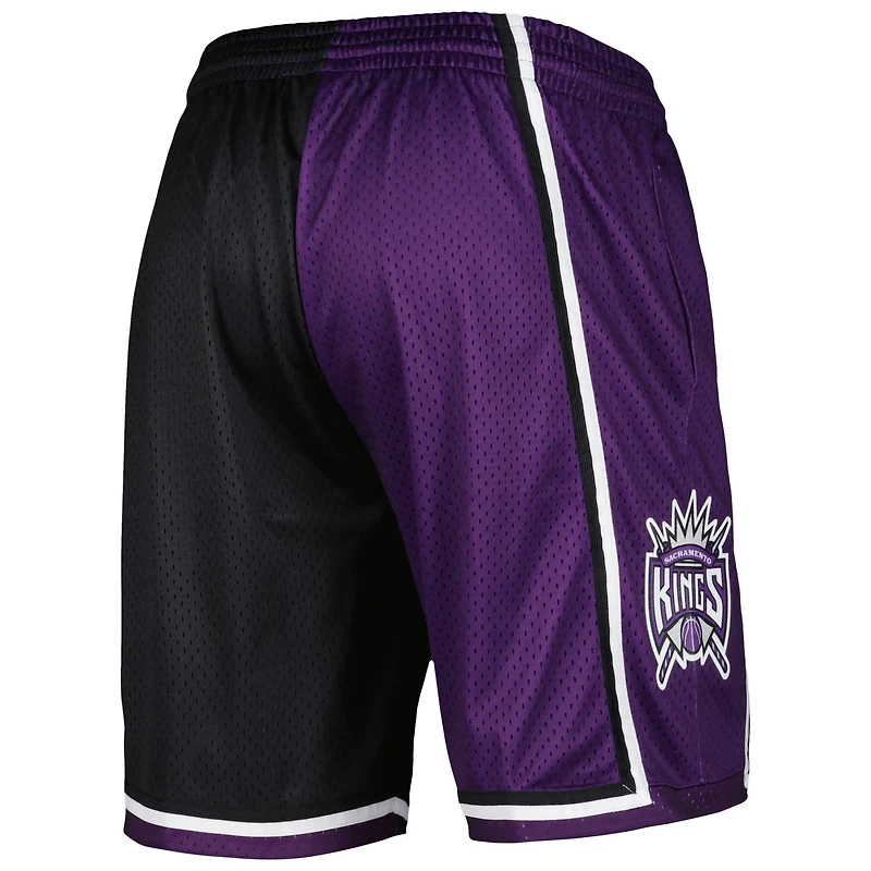 Mitchell  Ness /Purple Sacramento Kings Hardwood Classics 2000 Split Swingman Shorts