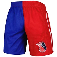 Mitchell Ness /Red Detroit Pistons Hardwood Classics Split Swingman Shorts