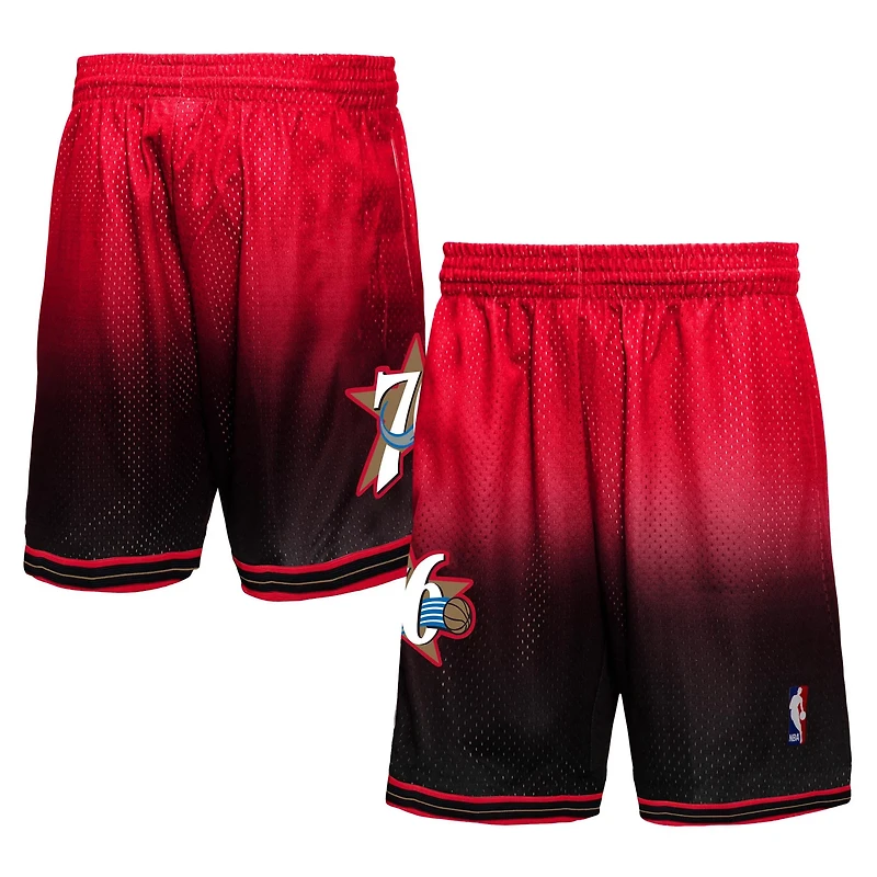 Mitchell  Ness /Red Philadelphia 76ers 2000/01 Hardwood Classics Fadeaway Reload 30 Swingman Shorts