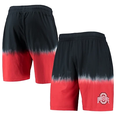 Mitchell  Ness /Scarlet Ohio State Buckeyes Tie-Dye Shorts