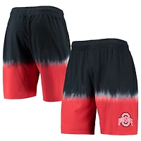 Mitchell  Ness /Scarlet Ohio State Buckeyes Tie-Dye Shorts