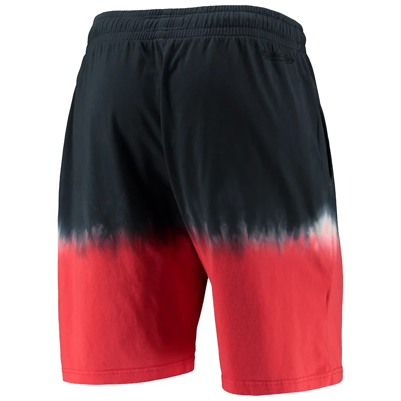 Mitchell Ness /Scarlet Ohio State Buckeyes Tie-Dye Shorts