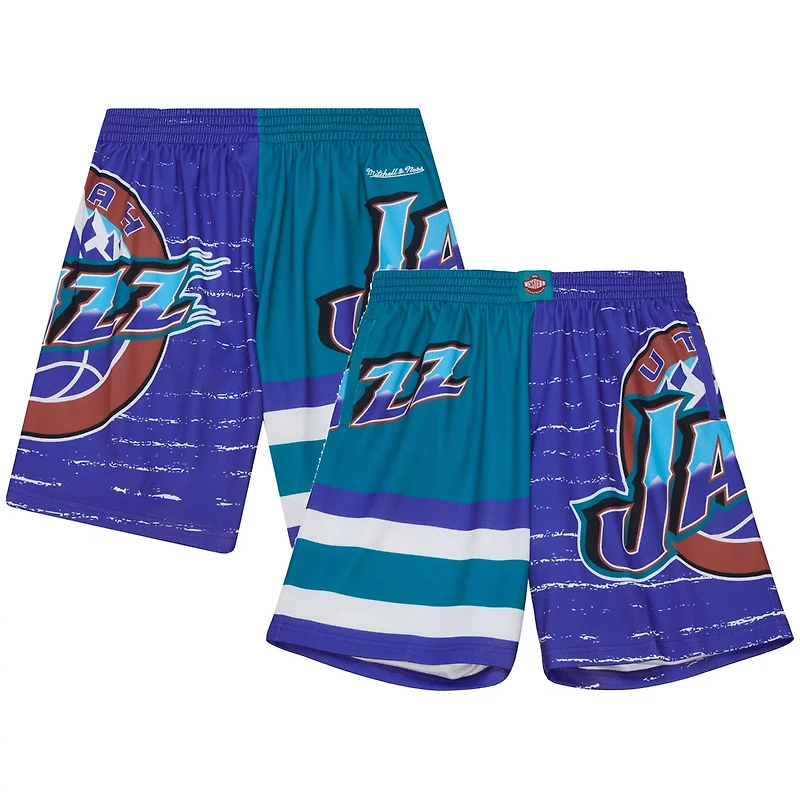 Mitchell Ness /Turquoise Utah Jazz Jumbotron 30 Shorts