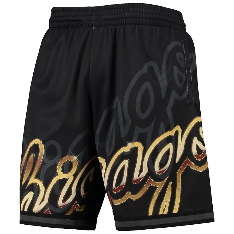Mitchell Ness Chicago Bulls Big Face 40 Fashion Shorts