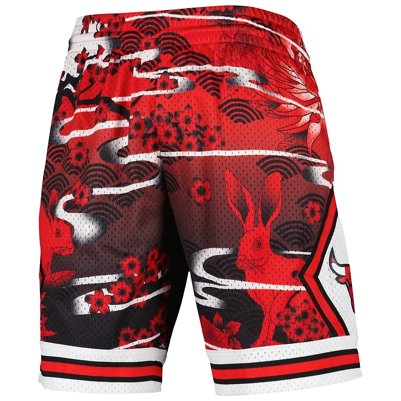Mitchell  Ness Chicago Bulls Lunar New Year Swingman Shorts