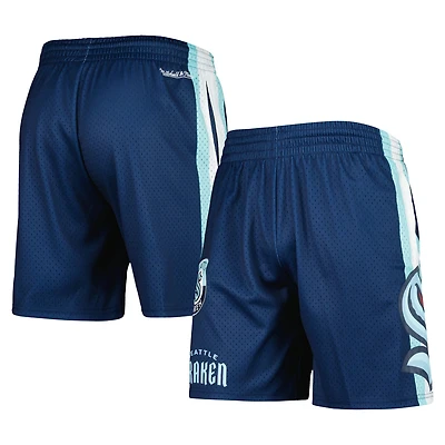 Mitchell  Ness Deep Sea Seattle Kraken City Collection Mesh Shorts