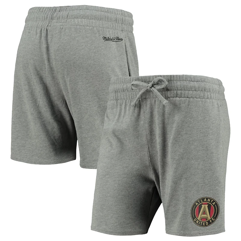 Mitchell  Ness Heathered Gray Atlanta United FC Logo Shorts