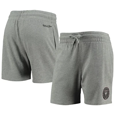 Mitchell  Ness Heathered Gray Inter Miami CF Logo Shorts