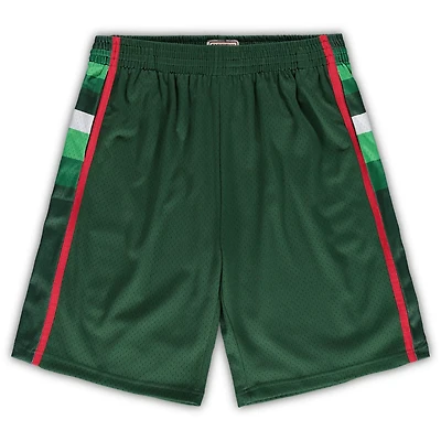 Mitchell  Ness Hunter Milwaukee Bucks Big Tall Hardwood Classics Team Swingman Shorts