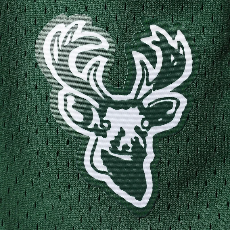 Mitchell  Ness Hunter Milwaukee Bucks Hardwood Classics Primary Logo Swingman Shorts