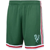 Mitchell  Ness Hunter Milwaukee Bucks Hardwood Classics Primary Logo Swingman Shorts