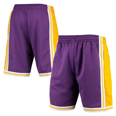 Mitchell Ness Los Angeles Lakers 1984 Hardwood Classics 75th Anniversary Swingman Shorts