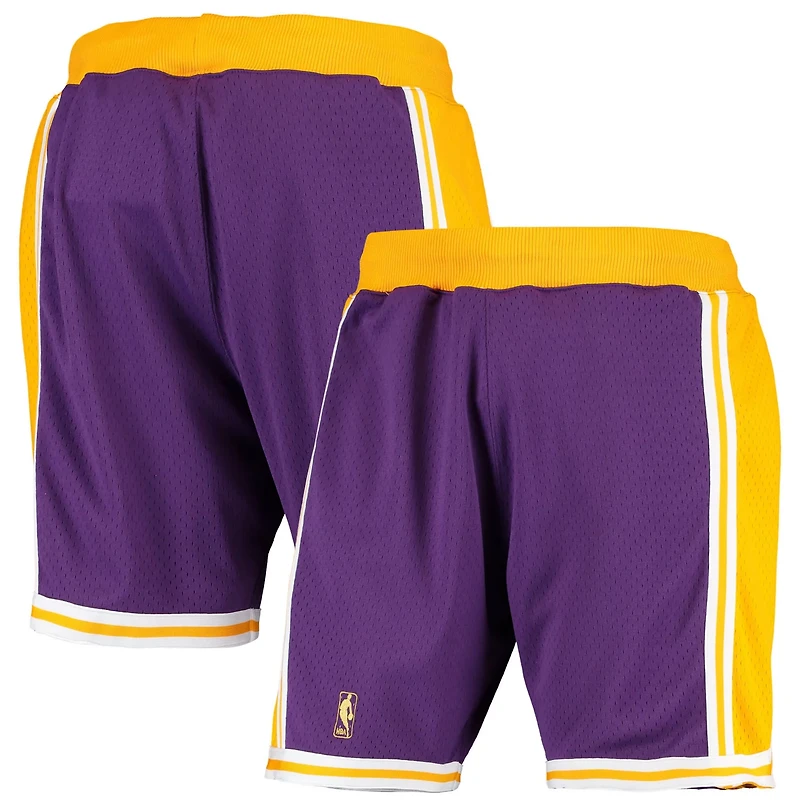 Mitchell  Ness Los Angeles Lakers 1996-1997 Hardwood Classics Throwback Authentic Shorts