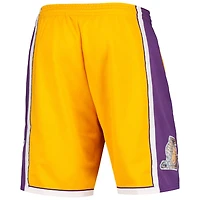 Mitchell Ness Los Angeles Lakers Hardwood Classics 75th Anniversary Swingman Shorts