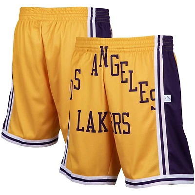 Mitchell  Ness Los Angeles Lakers Hardwood Classics Big Face 20 Shorts
