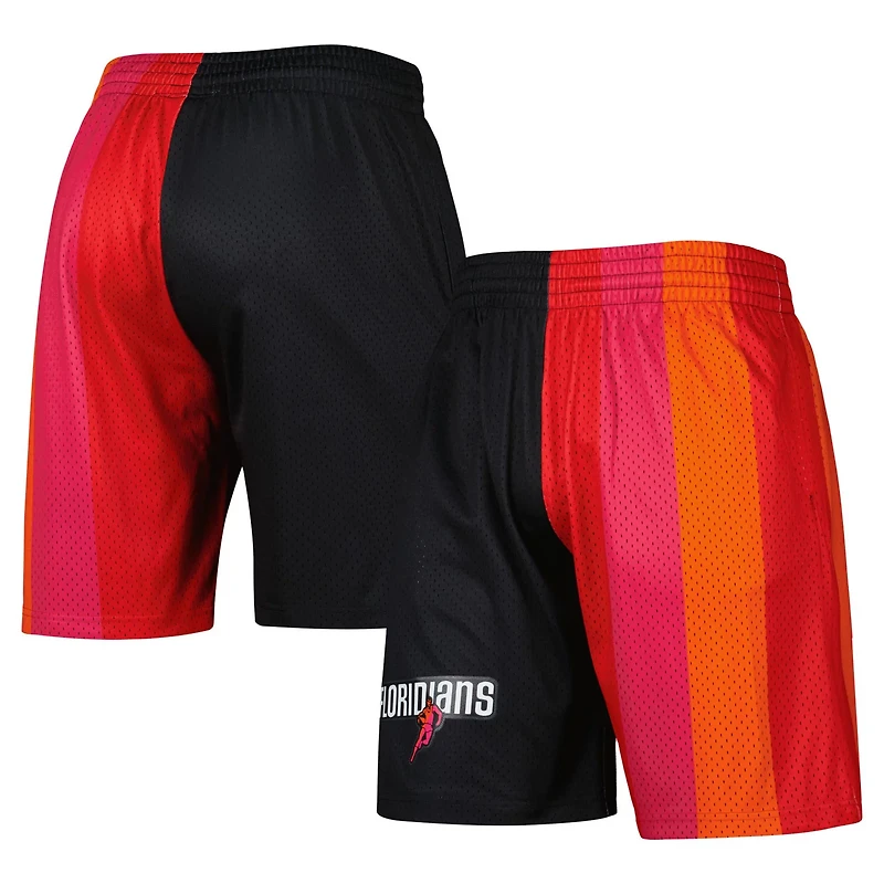 Mitchell Ness Miami Heat Hardwood Classics 2005 Split Swingman Shorts