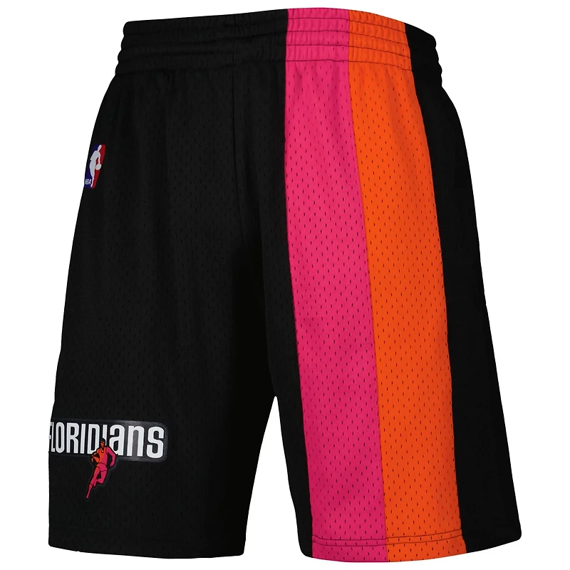 Mitchell  Ness Miami Heat Hardwood Classics Primary Logo Swingman Shorts