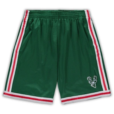 Mitchell Ness Milwaukee Bucks Big Tall Hardwood Classics Team Swingman Shorts