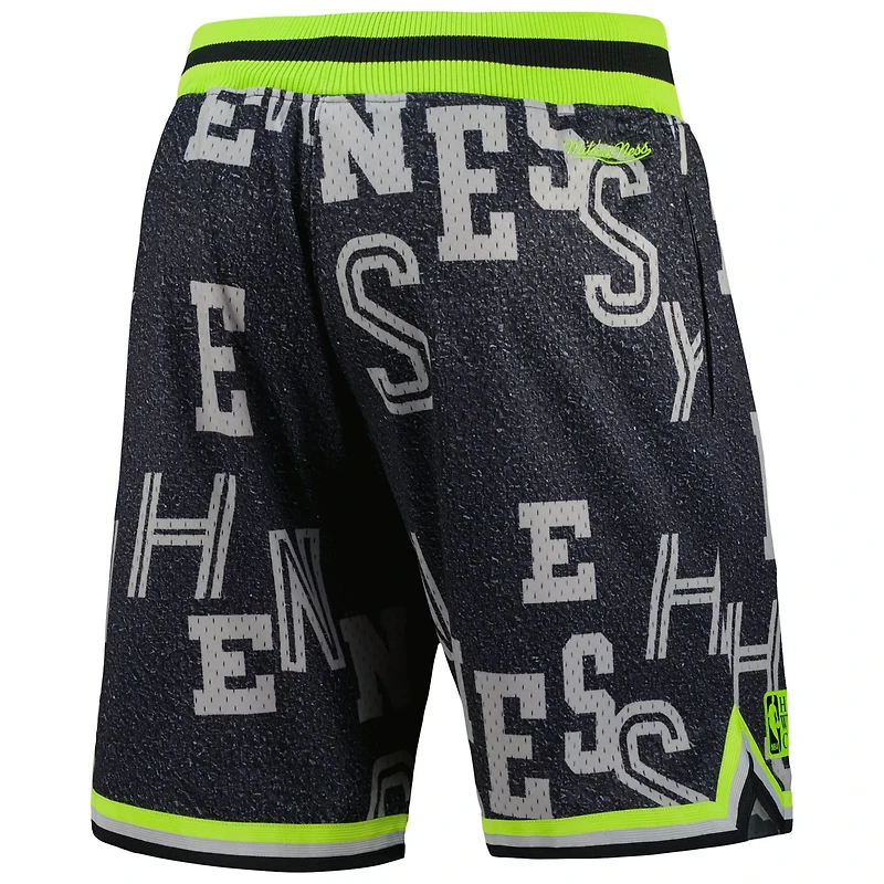 Mitchell  Ness NBA x Hennessy Neon Concrete Game Day Shorts