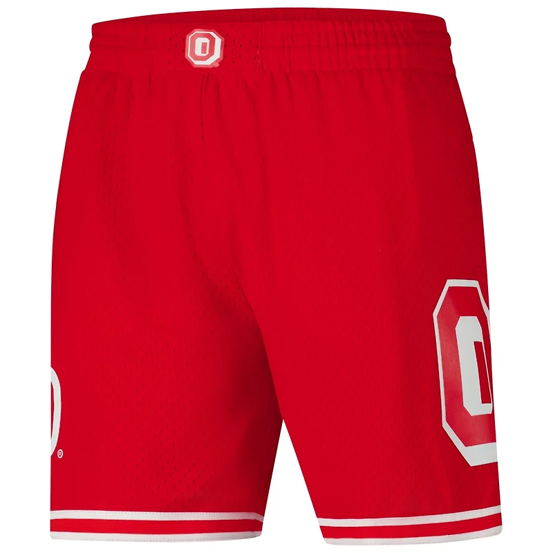 Mitchell  Ness Ohio State Buckeyes Team ID Current Logo Mesh Shorts