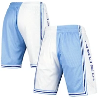 Mitchell  Ness Powder White Los Angeles Lakers Hardwood Classics 1996 Split Swingman Shorts
