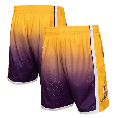 Mitchell Ness Los Angeles Lakers 2009 10 Hardwood Classics Fadeaway Reload 30 Swingman Shorts