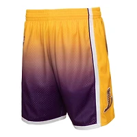 Mitchell Ness Los Angeles Lakers 2009 10 Hardwood Classics Fadeaway Reload 30 Swingman Shorts