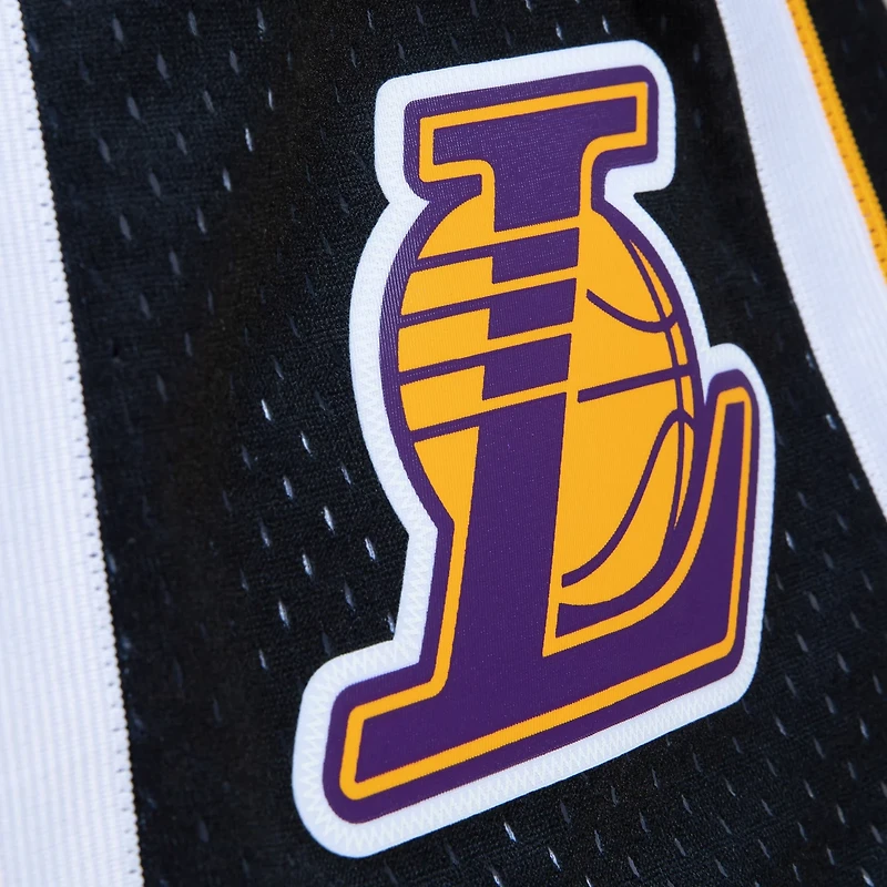 Mitchell Ness Purple Los Angeles Lakers 2009 10 Hardwood Classics Fadeaway Reload 30 Swingman Shorts