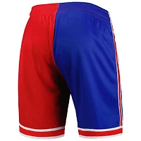 Mitchell  Ness Red New Jersey Nets Hardwood Classics 1993 Split Swingman Shorts