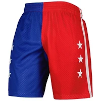 Mitchell  Ness Red Washington Bullets Hardwood Classics 1996 Split Swingman Shorts