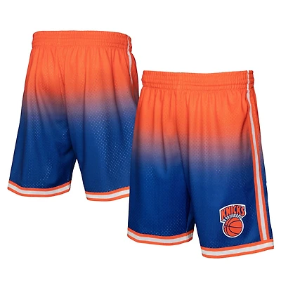 Mitchell  Ness Royal New York Knicks 1991 92 Hardwood Classics Fadeaway Reload 30 Swingman Shorts