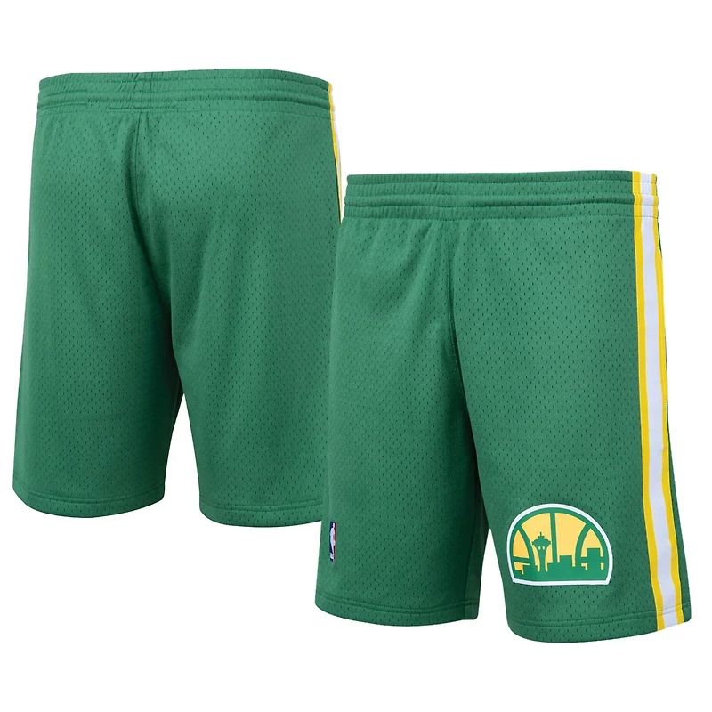Mitchell Ness Seattle Supersonics Hardwood Classics Logo Swingman Shorts