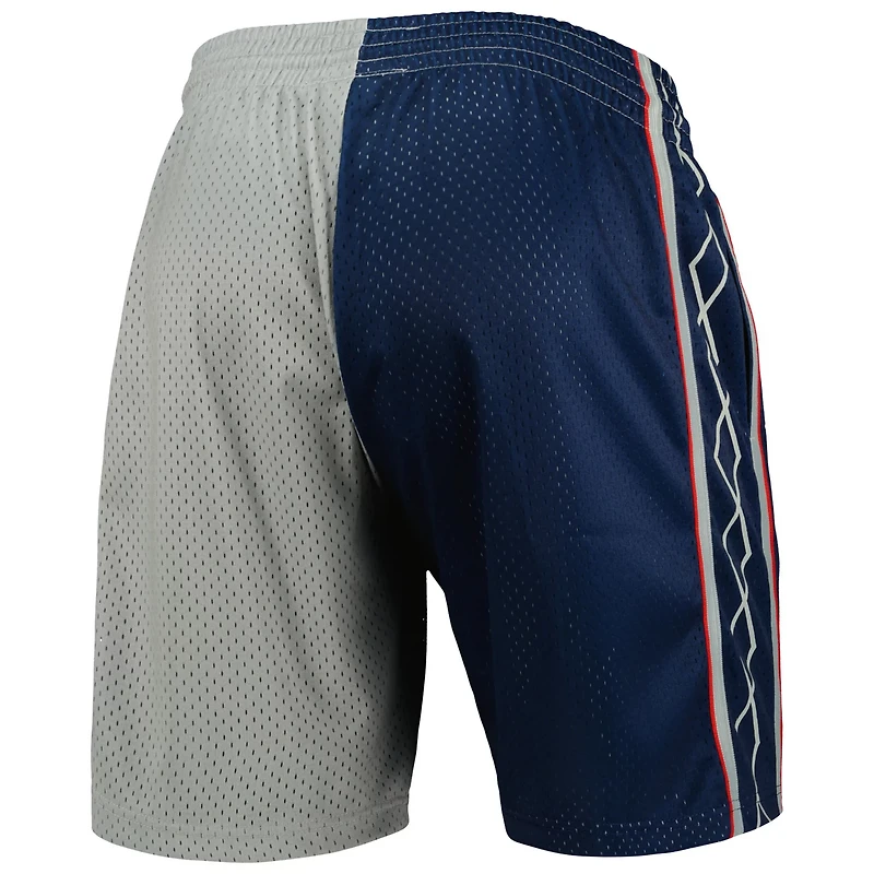Mitchell  Ness Silver New Jersey Nets Hardwood Classics 2006 Split Swingman Shorts