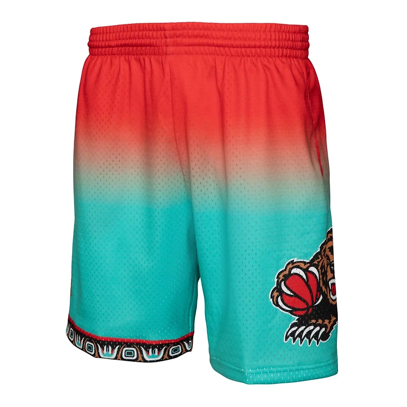 Mitchell  Ness Teal Vancouver Grizzlies 1996 97 Hardwood Classics Fadeaway Reload 30 Swingman Shorts