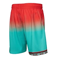 Mitchell  Ness Teal Vancouver Grizzlies 1996 97 Hardwood Classics Fadeaway Reload 30 Swingman Shorts
