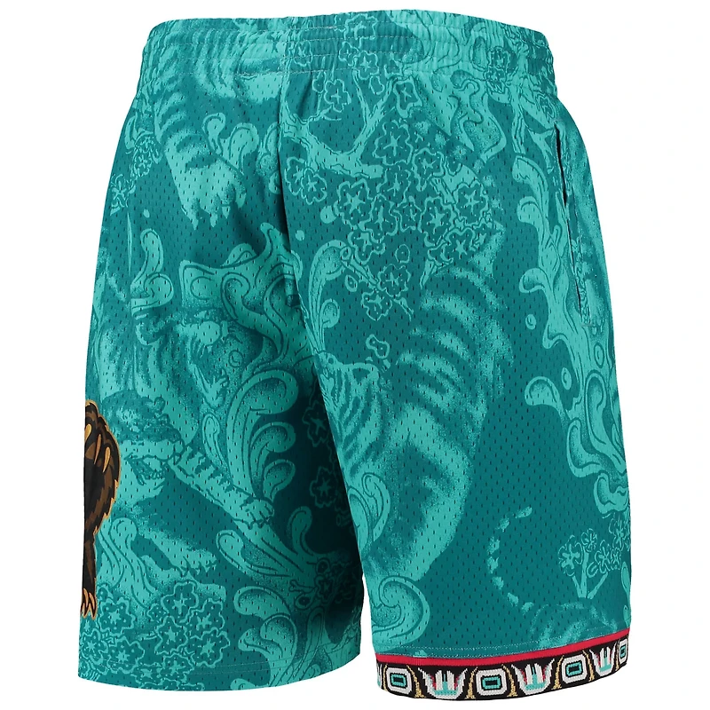 Mitchell  Ness Vancouver Grizzlies Hardwood Classics Lunar New Year Swingman Shorts