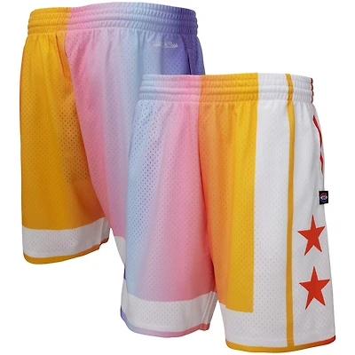Mitchell Ness x Uninterrupted Yellow New York Nets Hardwood Classics Swingman Shorts