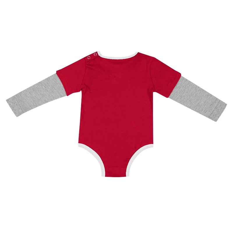 Newborn  Infant Colosseum Alabama Crimson Tide Next Stop Long Sleeve Bodysuit