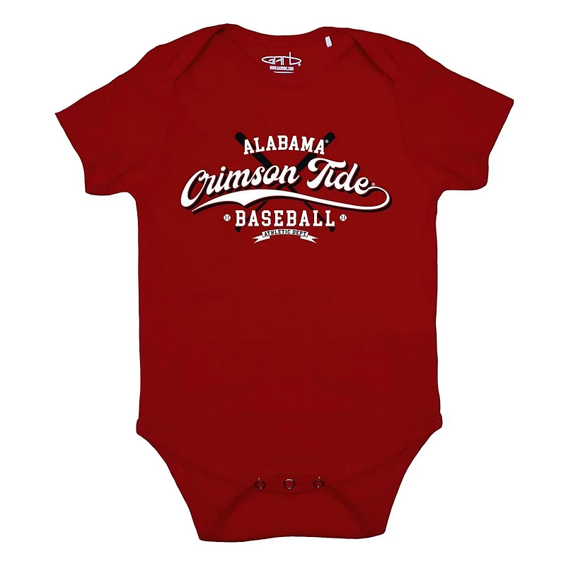 Newborn Infant Garb Alabama Tide Otis Baseball Bodysuit