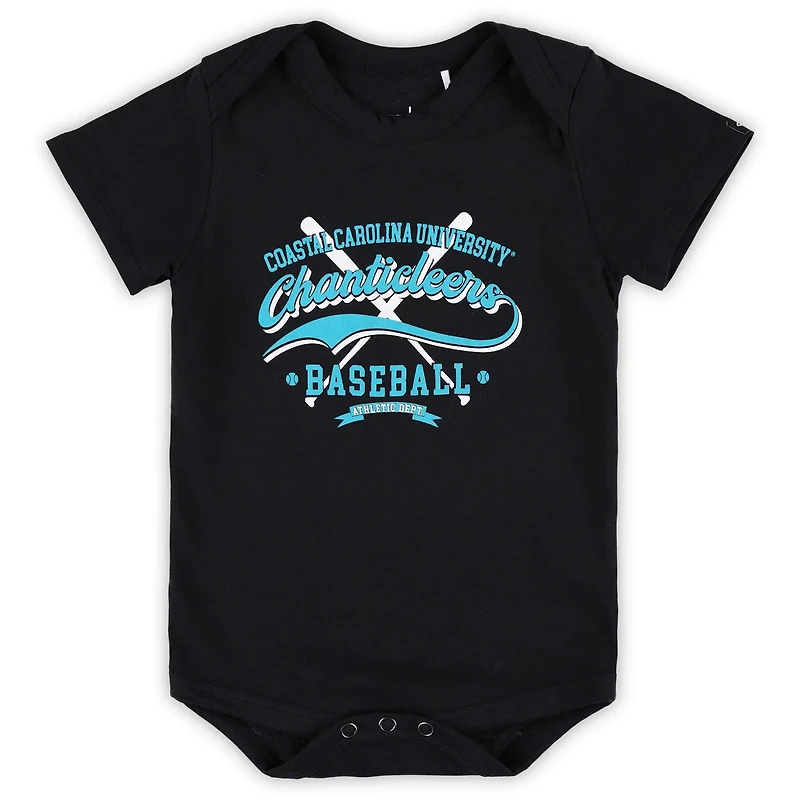 Newborn Infant Garb Coastal Carolina Chanticleers Otis Baseball Bodysuit