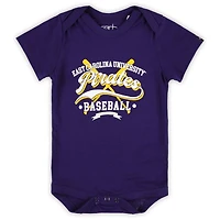 Newborn  Infant Garb ECU Pirates Otis Baseball Bodysuit
