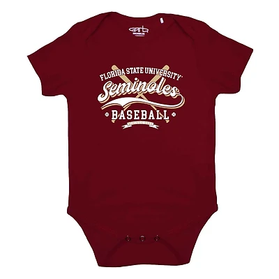 Newborn Infant Garb Florida State Seminoles Otis Baseball Bodysuit