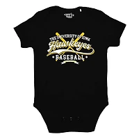 Newborn  Infant Garb Iowa Hawkeyes Otis Baseball Bodysuit